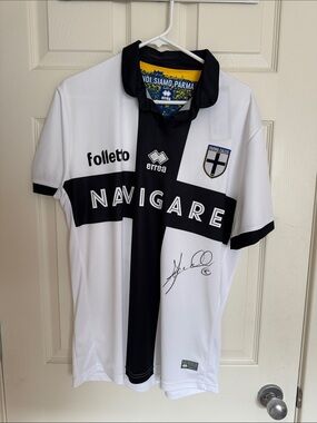 Parma 1913 Men's Football Jersey - Autographed by Alessandro Lucarelli